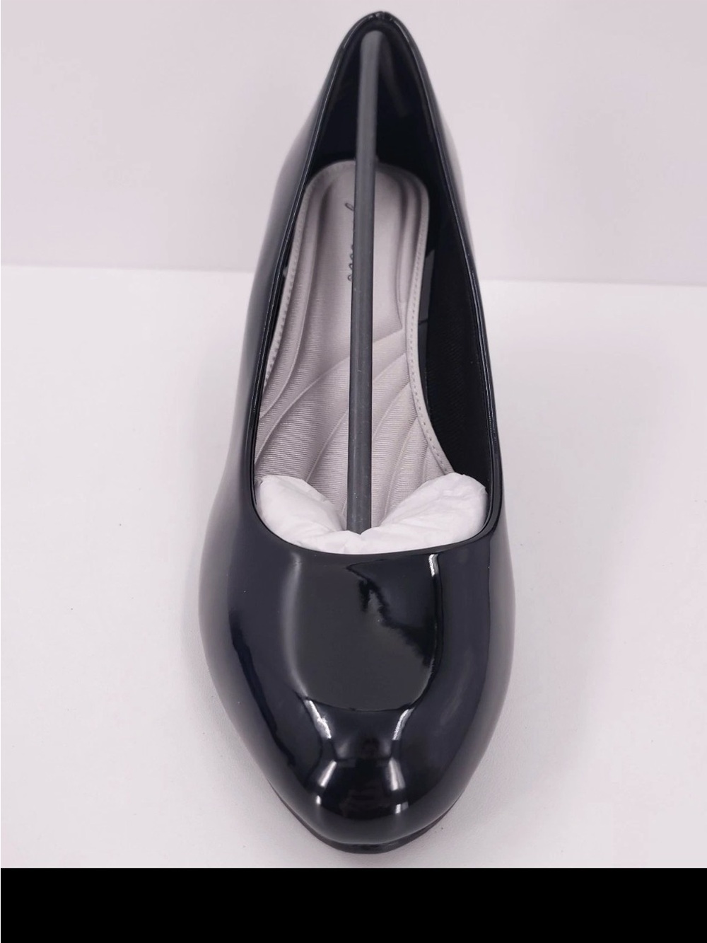 Women’s easy street Black Patent Mid Heel Pumps Size 11m New No Box - Picture 4 of 7